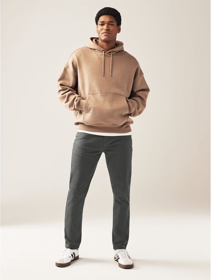 Next - Heren - Klassieke slim-fit stretchjeans - Grijs