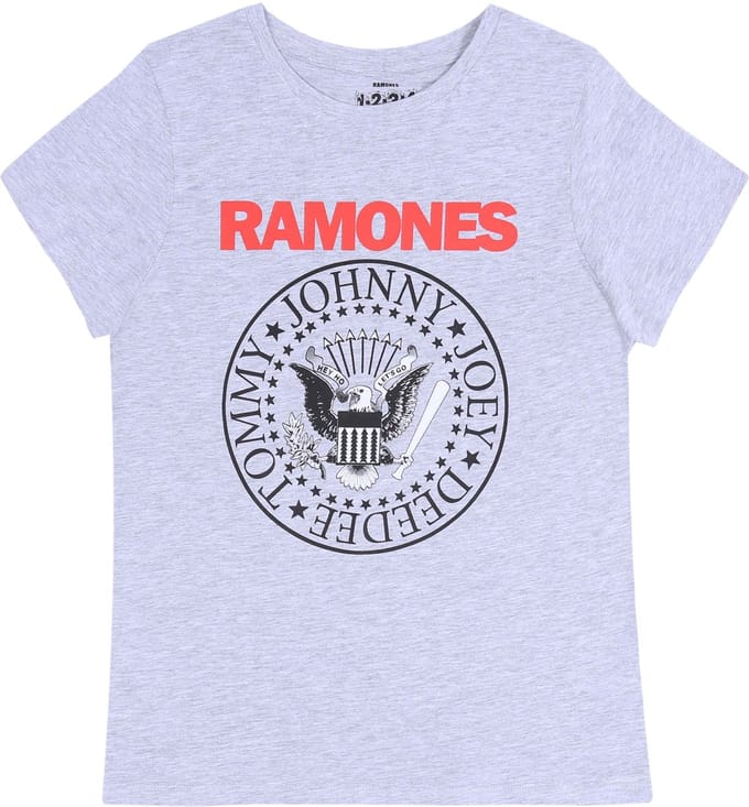 Grijs t-shirt, Ramones t-shirt