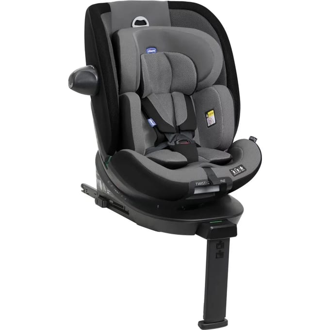 Siege-auto - CHICCO - EVERONE - Groupe 0/1/2/3 - I-Size - Pivotant - Inclinable - Réducteur - Grey Black