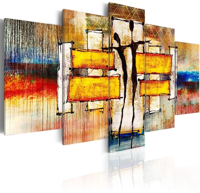 Schilderij - Solar Tango, 5luik