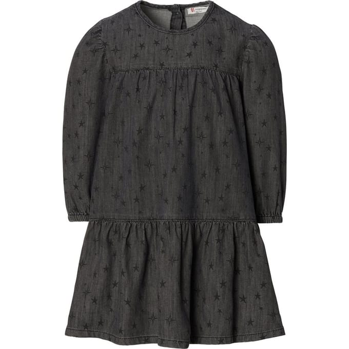 Noppies - Maat 134 -Jurk Kidsgrove - Dark Grey Wash
