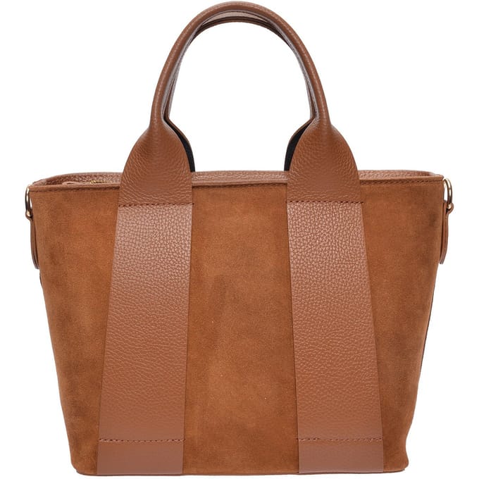 Luisa Vannini Brown Rundleer Tas