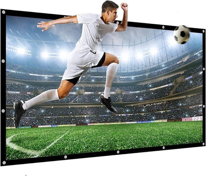 Projectiescherm - Projector scherm - Thuisbioscoop creëren - Opvouwbaar ontwerp - 60 inch - Wit
