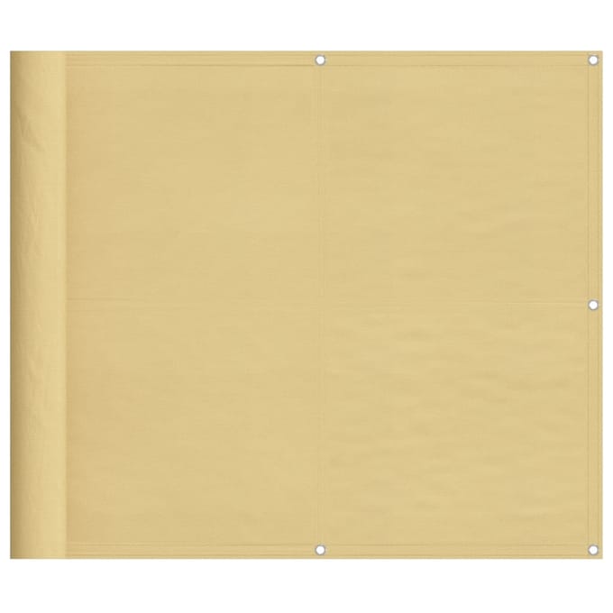 vidaXL - Balkonscherm - 90x800 - cm - 100% - oxford - polyester - zandkleurig