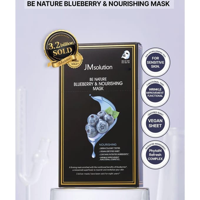 JMsolution - Be Nature Mask Set - 6 Types Blueberry & Nourishing