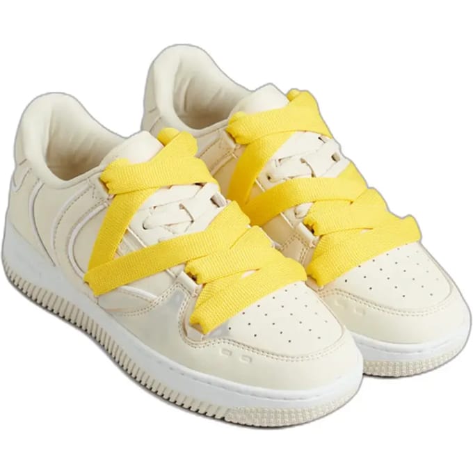 Superdry Stevige Code Sneakers met Veters Crème Grootte: 40