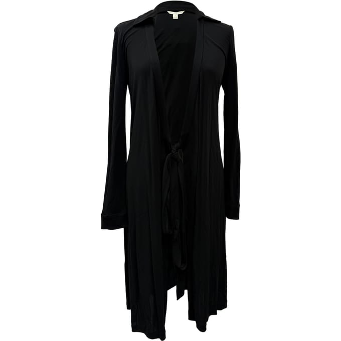 Diane von Furstenberg knielange jurk met V-hals in zwarte rayon