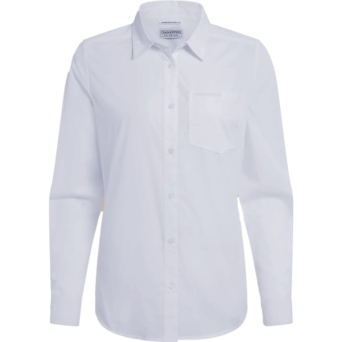Craghoppers Dames/Dames Kiwi III Shirt Met Lange Mouwen (Wit)