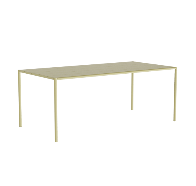 NINE Sinus tuintafel - yellow - 189 x 94,5 cm