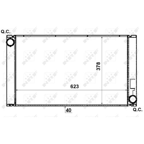 Radiator, motorkoeling NRF 53731