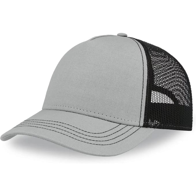 Atlantis Headwear Rapper Canvas Cap Recycled AT426 - grey/black - One size