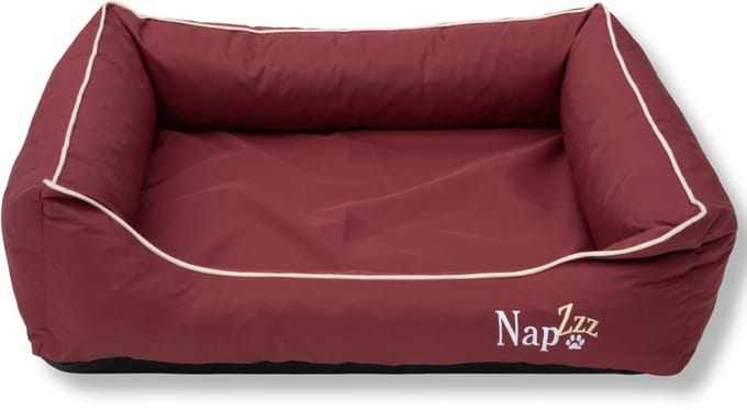 NapZZZ Hondenmand/Divan M 90x70x25 cm Bordeaux Rood