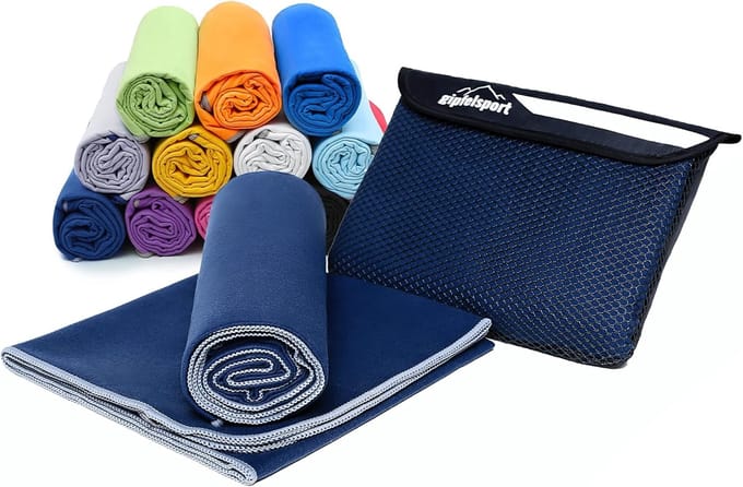 Sneldrogende microvezel handdoek - Sport, Strand, Reizen, Sauna 110x50cm