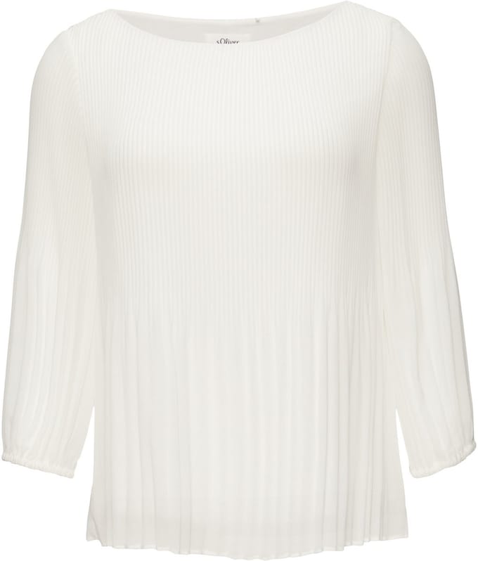 Regular fit blouse van chiffon