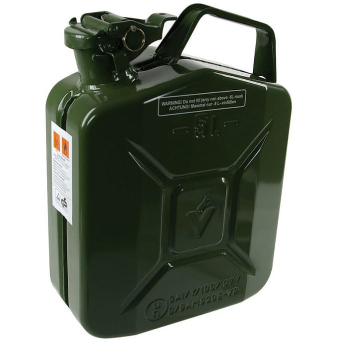 Stalen Jerrycan 5 Liter