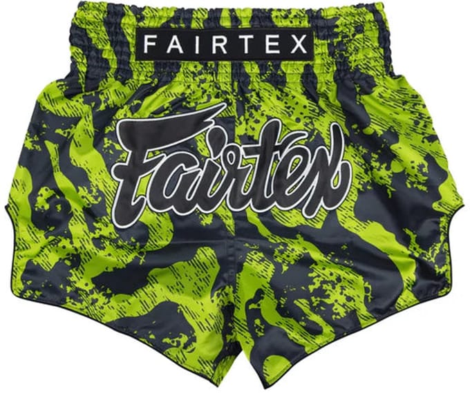 Fairtex Muay Thai Shorts - BS1955 Raptor - Groen / Zwart L