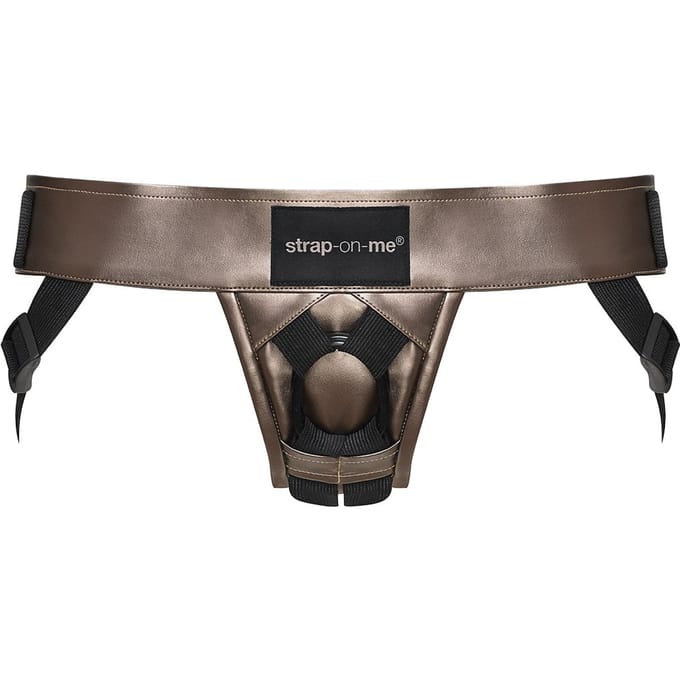 Strap-On-Me - Pegging Harnas PVC Leatherette Curious - bronskleurig