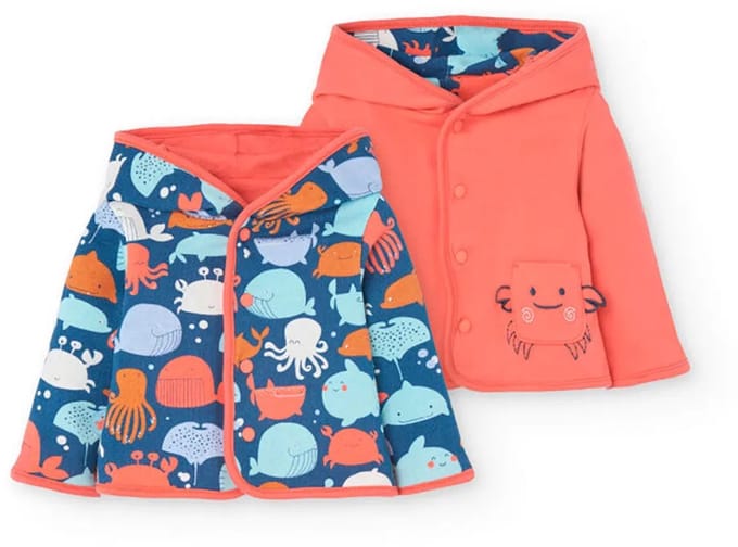 Boboli Reversible Jas Blauw,Roze 18 Months Kinderen