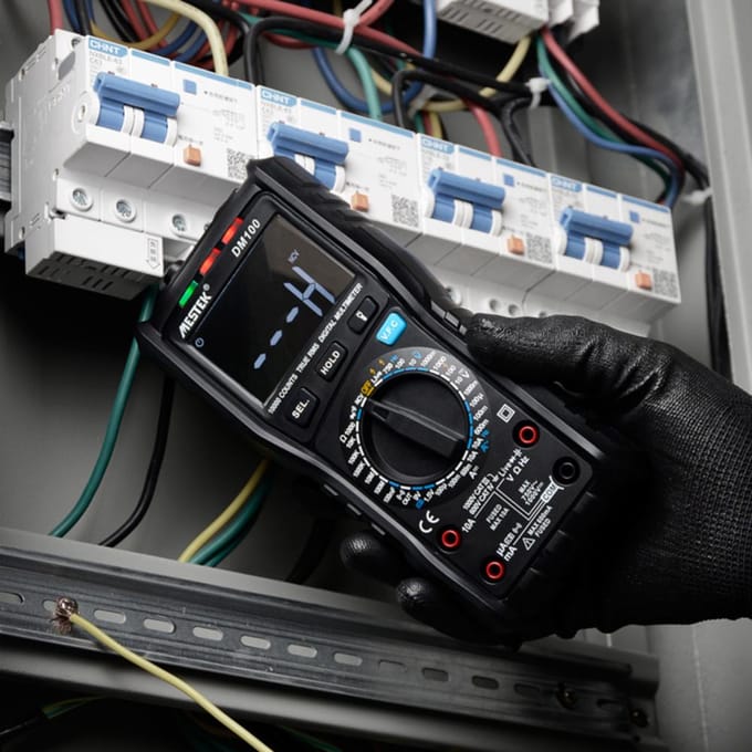 MESTEK 10000 Counts True RMS Multifunctionele Digitale Multimeter Meet zwart