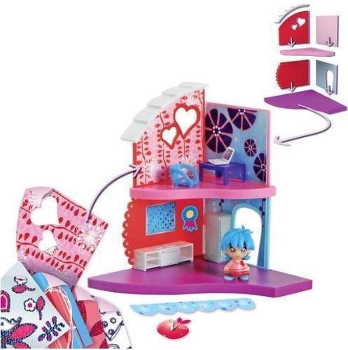 Poppenhuisje 12 cm Deco Desi design Sasha - Goliath speelset