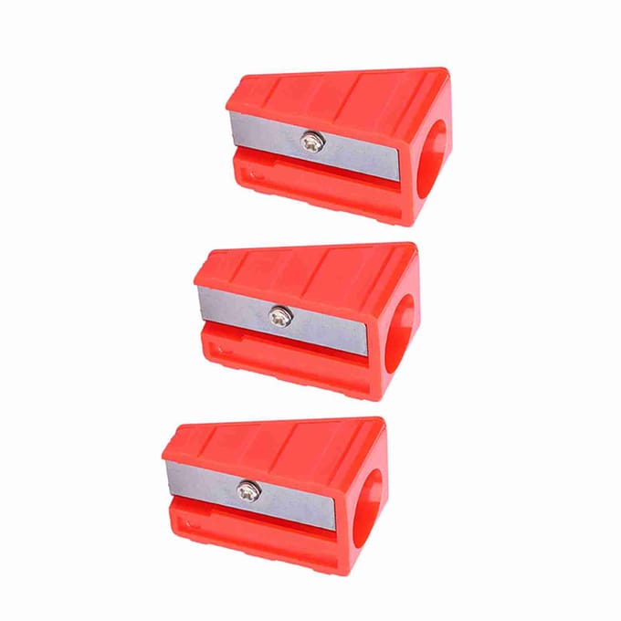 3 stuks Draagbare Mini Biljart Keu Tip Trimmer Shaper Tapper Reparatiegereedschap Accessoire (Rood) red