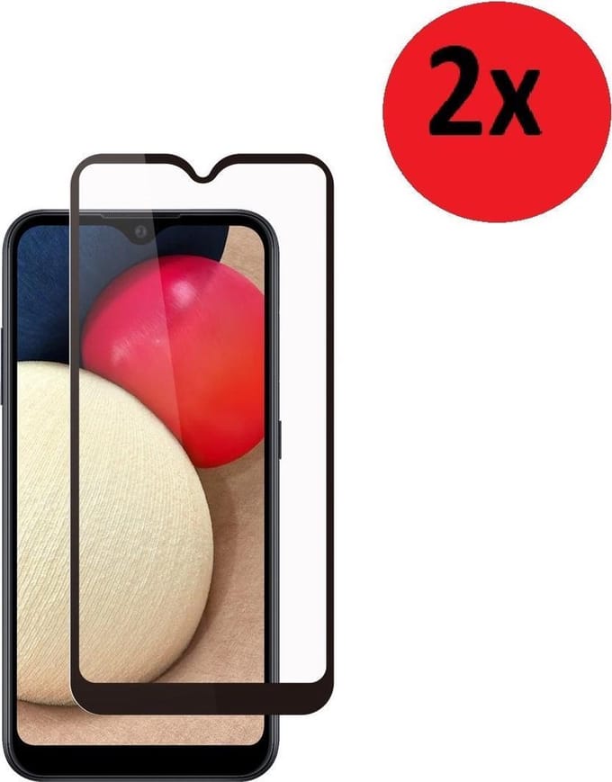 Samsung Galaxy A42 Full Screenprotector - Samsung A42 Full Tempered Glass 2x
