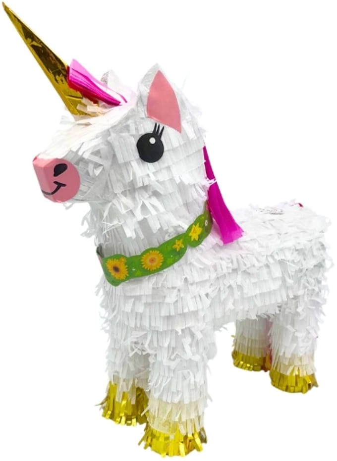 Daily Style – Piñata – Witte Eenhoorn – 46 cm – Feestdecoratie