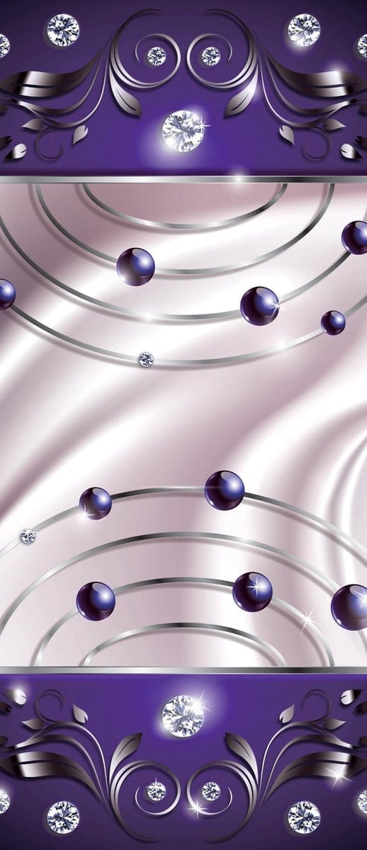 Purple Diamond Abstract Modern Photo Wallcovering