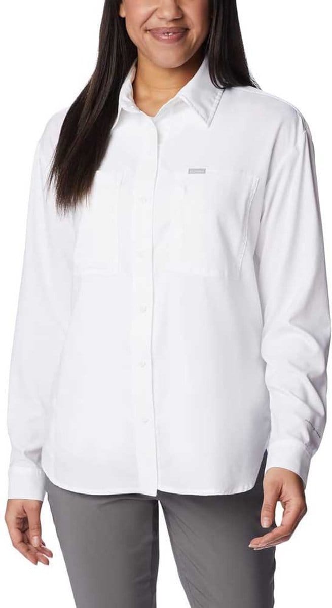 Columbia Silver Ridge Utility™ Relaxed Overhemd Met Lange Mouwen Wit S Vrouw