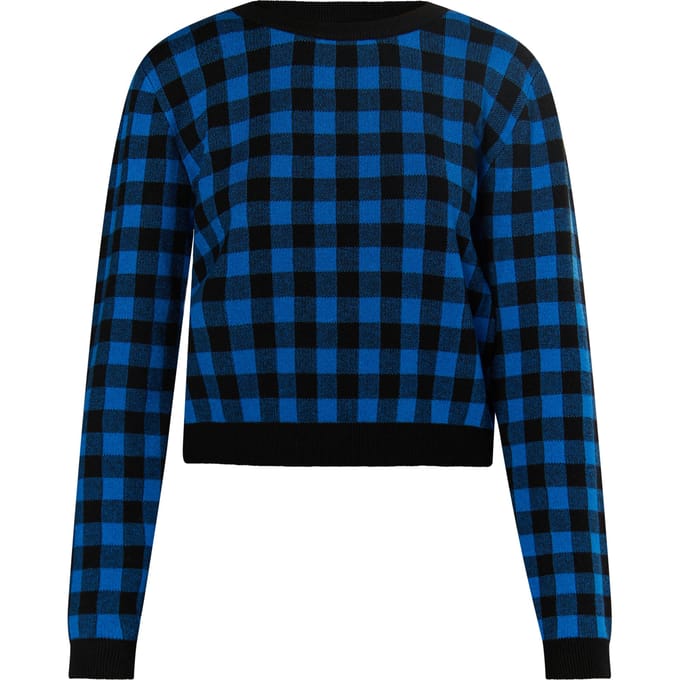 Mymo Gebreide trui Dames Zwart-Blauw