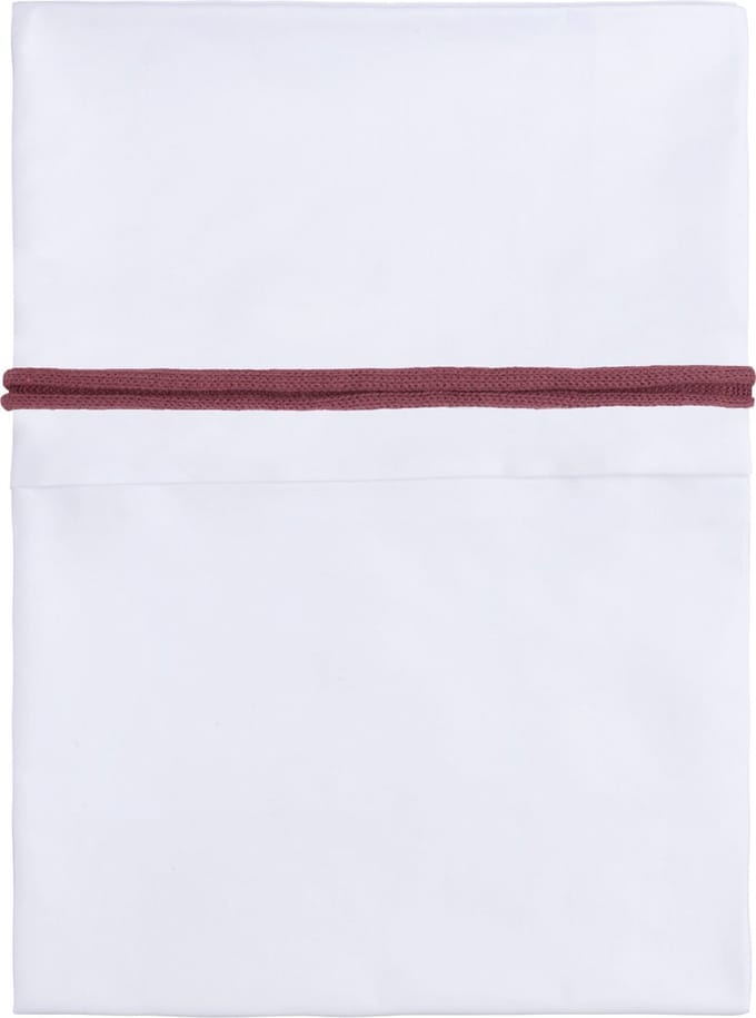 Baby's Only Wieglaken gebreide bies - Stone Red/Wit - 80x100 cm - 100% egyptisch katoen