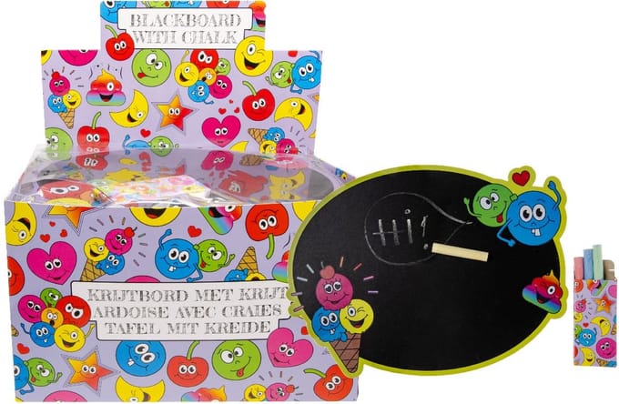 Duckiez Krijtbord Met Krijt Lachgezicht - 1 stuk
