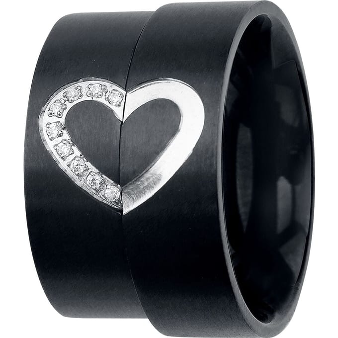 etnox Dark Romance Unisex Ring - zwart - Standard