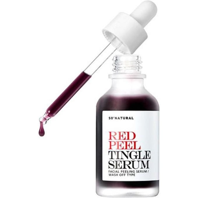 So’Natural Red Peel Tingle Serum 35ml white
