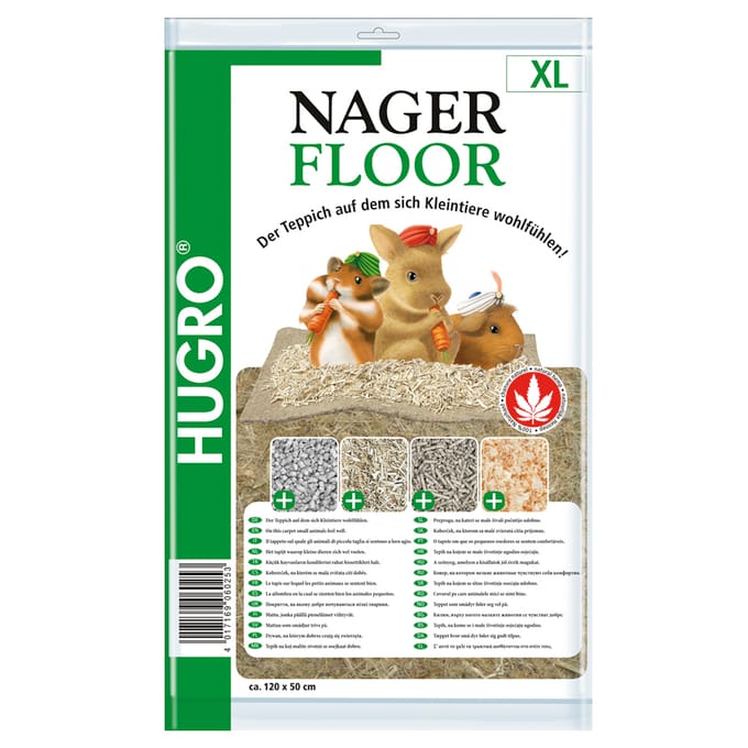 50x120cm Hugro Hennep-Mat voor Knaagdieren