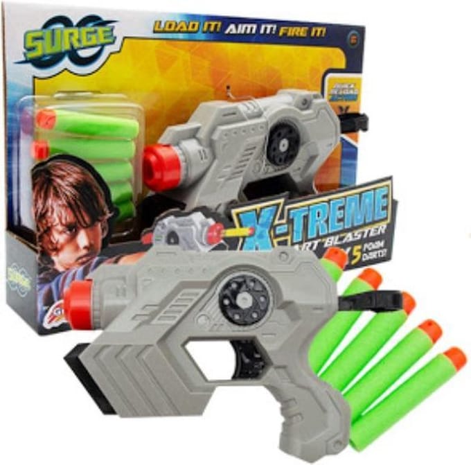Surge X TREME Dart Blaster - 5 schuimkogels - 5+