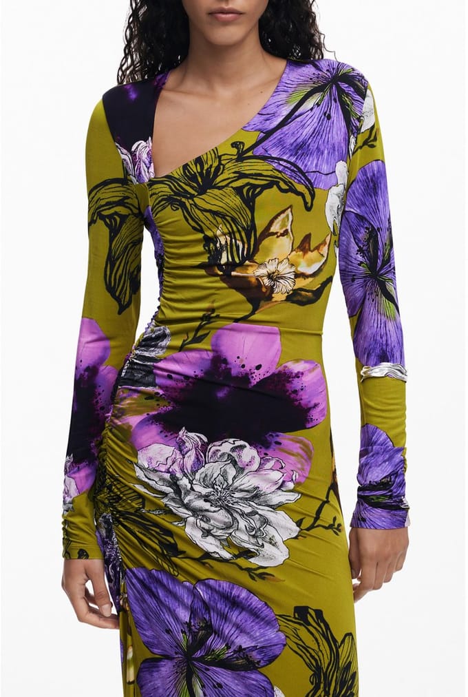 Desigual - Elegante Damesjurk met Lange Mouwen