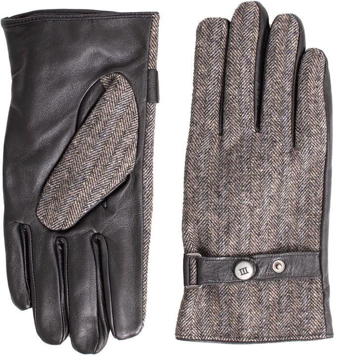 BONA | Handschoenen met visgraatmotief | bruin
