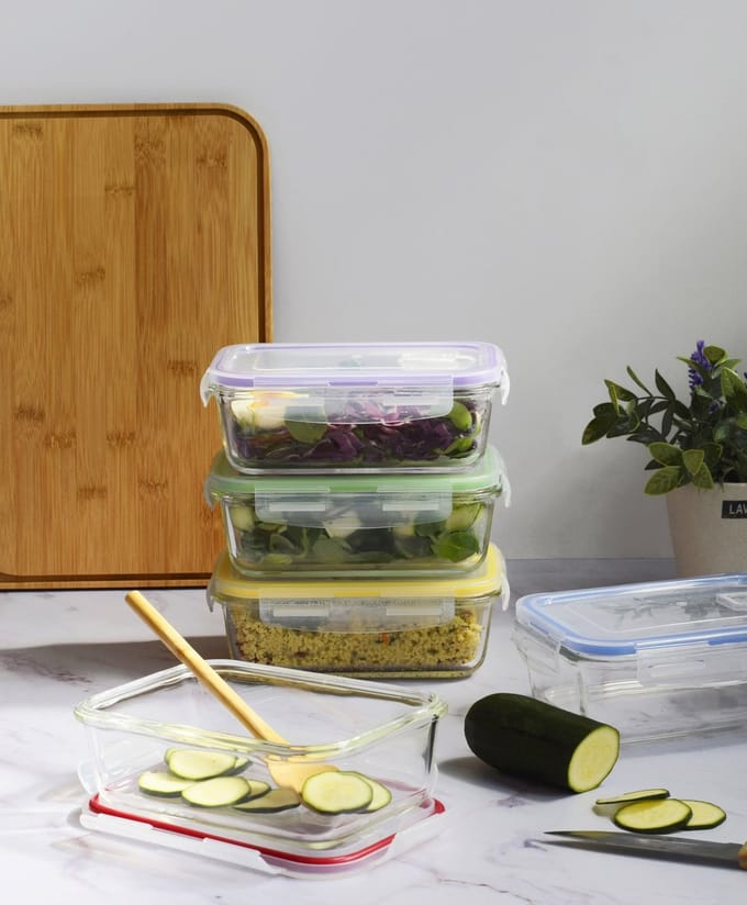 Vershouddoos Rechthoek 850 ml Set van 5 Stuks Assorti