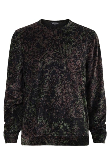 John Varvatos Macdougal Regular Fit Ls Velvet Crew Wit Black Taglia: M | Maglioni a maglia Outlet | Uomo | Nero