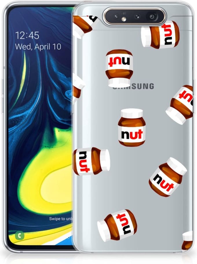 Back Cover voor Samsung Galaxy A80 Siliconen Case Nut Jar