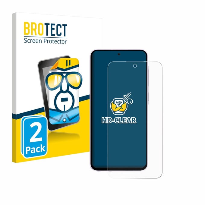 BROTECT - Screenprotector voor Samsung Galaxy A56 5G - Folie Beschermfolie transparant 2 Stuks