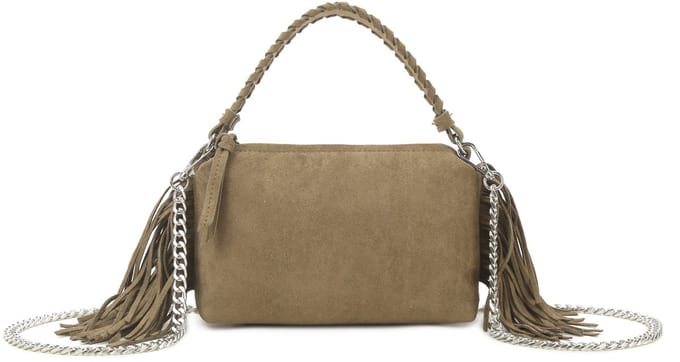 Giuliano kunstlederen suede handtas Lunelle - Dames - Groen