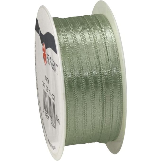 Satijnen lint, 3 mm - Salie