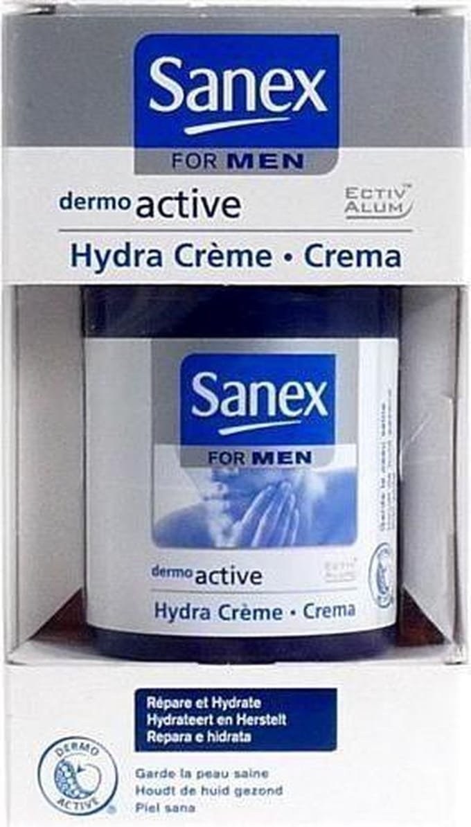 Sanex - For Men - Dermo Active - Hydra Crème - Hydrateert & Herstelt - 50ml