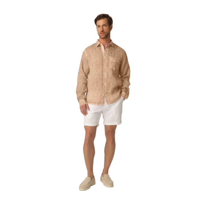 Shirt met lange mouwen Haris Cotton Front Pocket