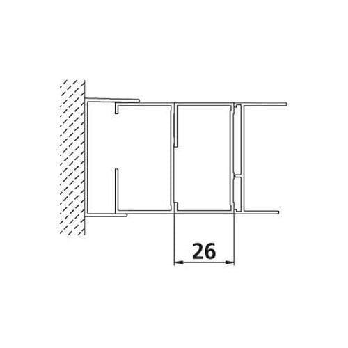 Kermi stick widening 2.6 cm, ZDSVSVSN21851K
