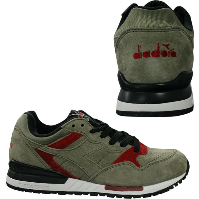Diadora Intrepid Premium Heren Donkergroen Trainers