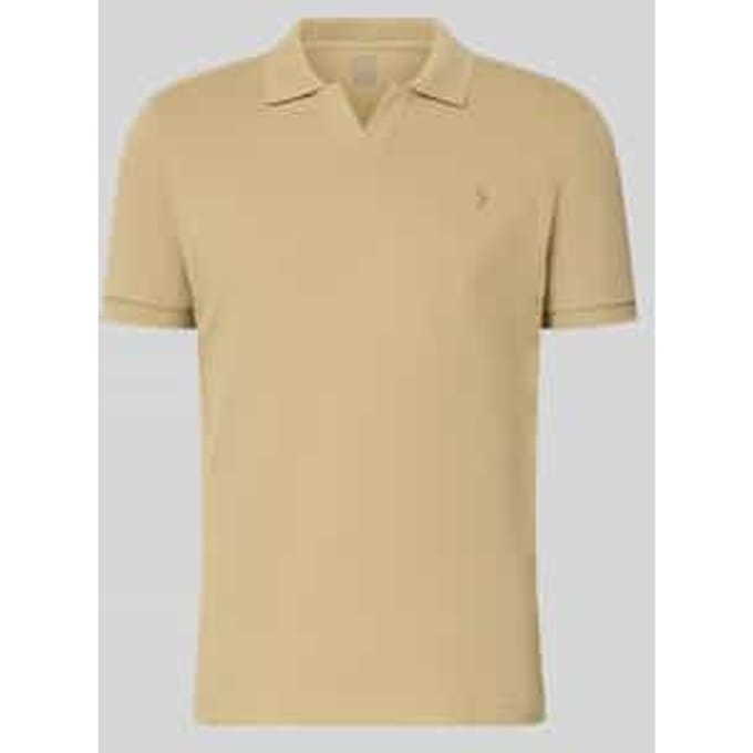 Slim fit Poloshirt van Katoenmix