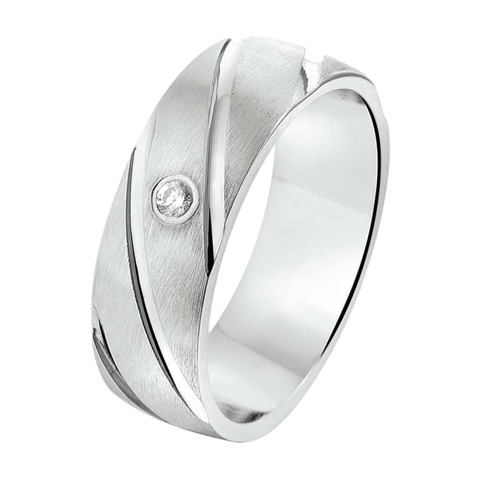 Zilver Gerhodineerde Ring A209 - 6 1315434 17.50 mm (55)